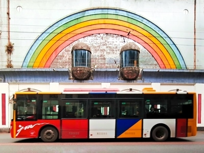 色彩-建筑-手机-手机拍摄-车 图片素材