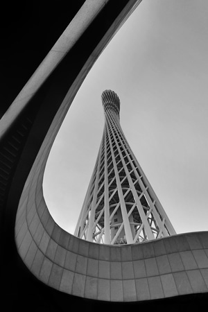 广州市-黑白-建筑-我的六月-手机摄影 图片素材