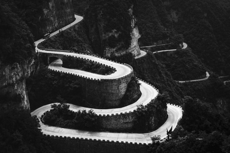 张家界-随拍-张家界-道路-风光 图片素材