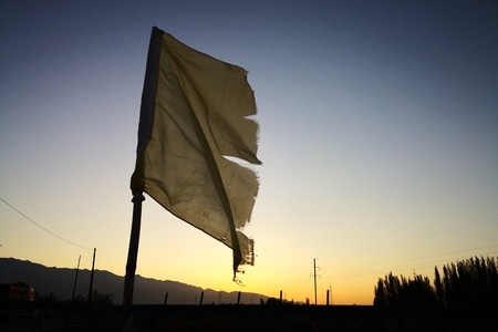 手机-新疆-随拍-布-旗帜 图片素材