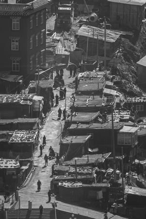 色达-信仰-纪实-道路-街道 图片素材