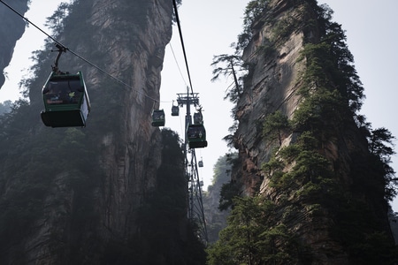 张家界-记录-张家界-缆车-风景 图片素材
