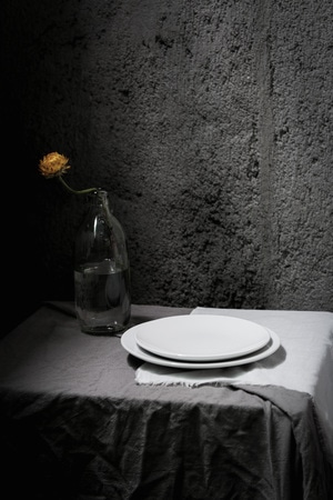 餐具-美食摄影-静物摄影-鲜花-春天 图片素材