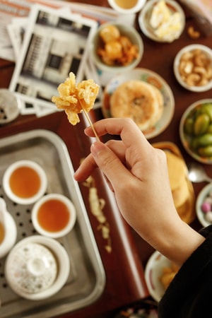 潮汕-下午茶-饼干-中式-食物 图片素材