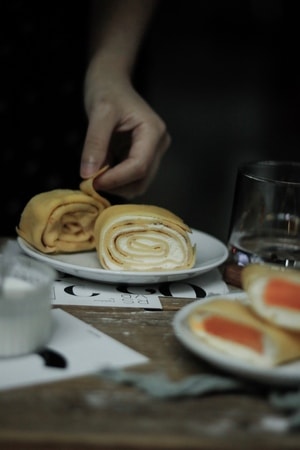 美食摄影-食物-美食-食物-蛋糕卷 图片素材