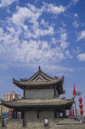 西安-城楼-旅行-建筑-古建筑 图片素材