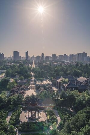 西安-大慈恩寺-城市-街道-旅行 图片素材