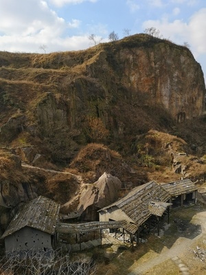 浙江-绍兴-手机摄影-羊山石城-石佛 图片素材