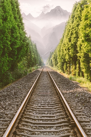 旅行-铁路-轨道-铁路-风景 图片素材