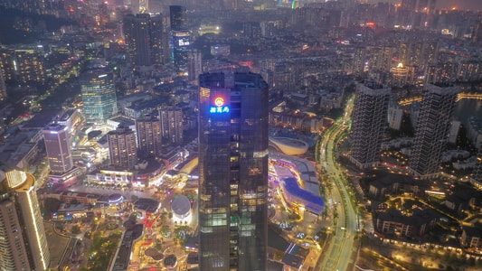 延伸-深圳-极简-高视角-城市 图片素材