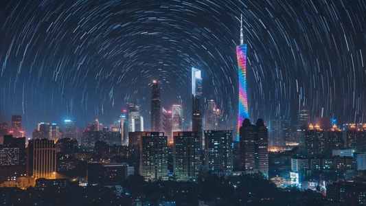 深圳-极简-延伸-高视角-城市 图片素材