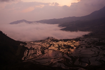 旅行-元阳梯田-风景-风光-自然风光 图片素材