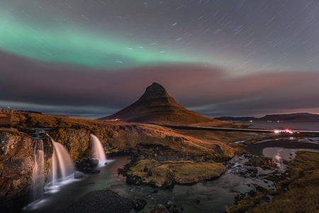 旅行-冰岛-风景-夜空-星空 图片素材