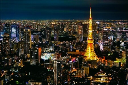 旅行-风景-夜景-夜色-东京塔 图片素材
