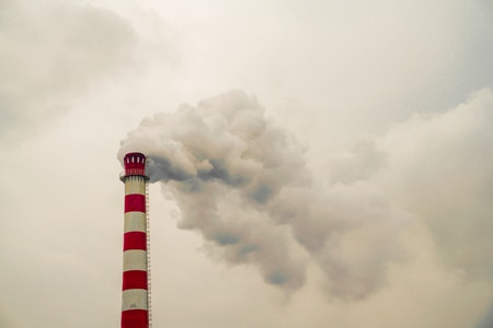 风光-烟囱-风景-污染-烟云 图片素材