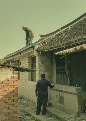 城市-拆迁-工人-建筑-南通市 图片素材