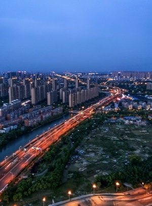 南通市-城市色彩-爬楼-建筑-手机摄影 图片素材
