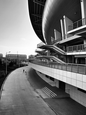 南通市-黑白-城市-iphone-风光 图片素材