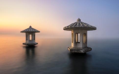 宁静-杭州西湖-风光-建筑-风景 图片素材