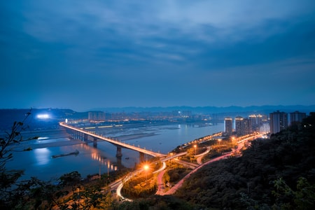 东南-江津-夜景-重庆-城市 图片素材