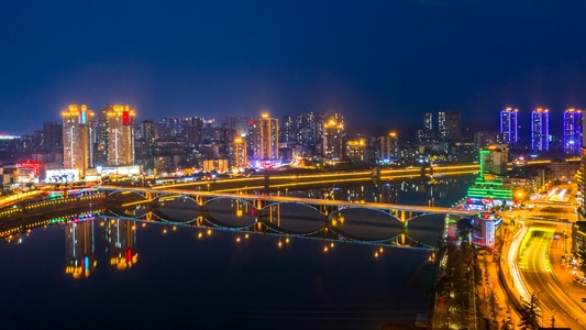 内江-风景-城市-航拍-城市 图片素材