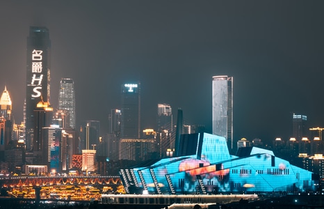魔幻重庆-重庆夜景-洪崖洞-大剧院-城市 图片素材