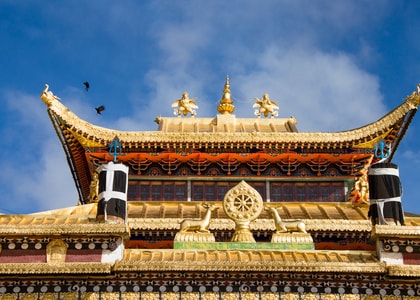 人文-藏族风情-古建筑-塔公寺-寺庙 图片素材