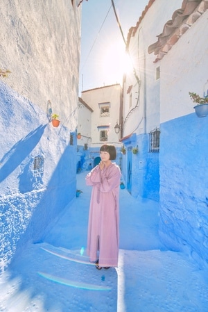 旅行-摩洛哥旅行-舍夫沙万-蓝城-旅拍 图片素材