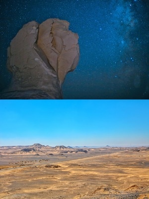 小众旅行-旅拍-星空-撒哈拉沙漠-星空 图片素材