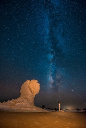 小众旅行-旅拍-星空-撒哈拉沙漠-星空 图片素材