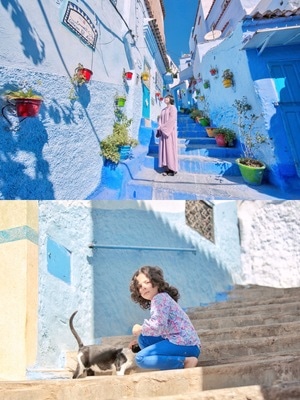 旅行-摩洛哥旅行-舍夫沙万-蓝城-旅拍 图片素材
