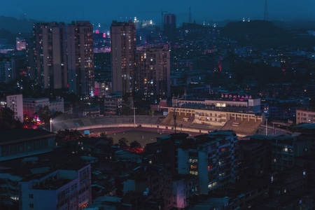 城市风光-风光-高楼-城市-夜景 图片素材