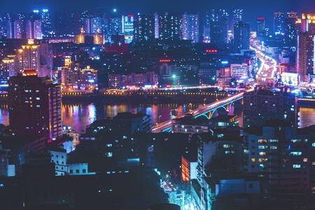 城市风光-风光-高楼-城市-夜景 图片素材