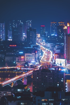 城市风光-风光-高楼-城市-夜景 图片素材