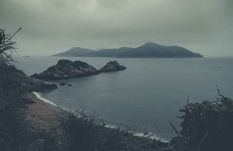 风光-旅行-海-海滩-雾 图片素材