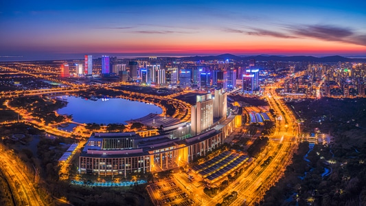 无锡-市民中心-经开区-中国加油-武汉加油 图片素材