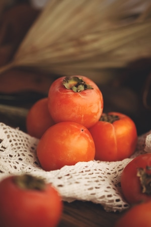 柿子-美食摄影-春节-温暖-橙色 图片素材