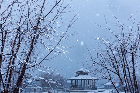 风光-雪景-水-风景-雪景 图片素材
