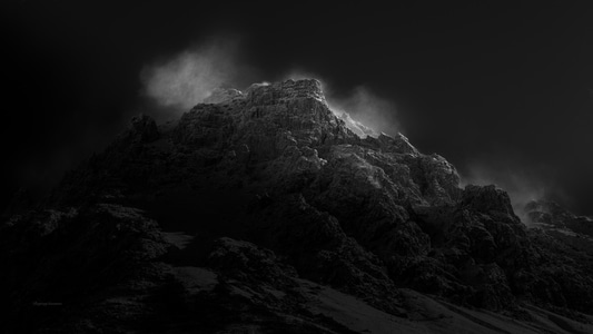 风光-大雪-雪山-山峰-早晨 图片素材