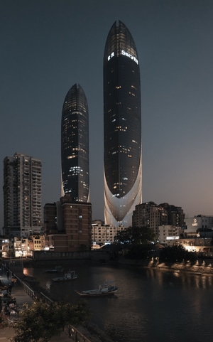 天空-城市-建筑-旅行-风光 图片素材
