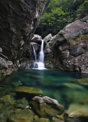 旅行-风光-瀑布-流水-慢门 图片素材