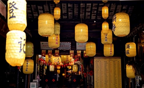 山塘街-古镇-建筑-特写-静物 图片素材