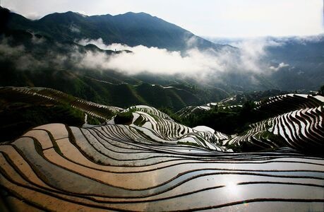 自然-阳光-艺术底纹-在路上-风光 图片素材
