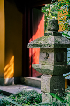 杭州-灵隐-寺庙-光影-夏天 图片素材