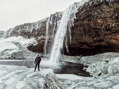 海-冰-雪-冬季-冰岛 图片素材