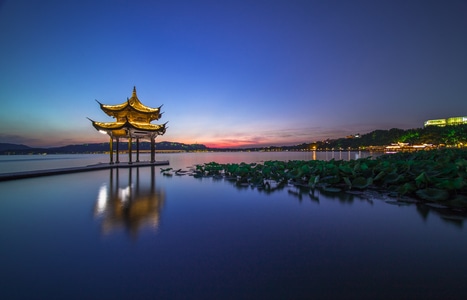 杭州西湖-集贤亭-风光-风景-湖 图片素材