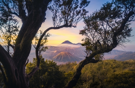 印尼-火山-布罗莫-日出-风光 图片素材