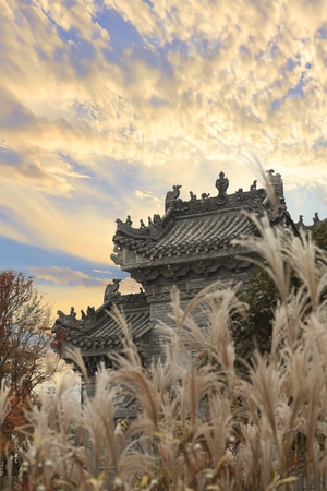 唯美-湖面-城市-古建筑-宏伟 图片素材