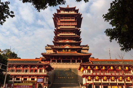 风光-越王楼-建筑-阁楼-绵阳 图片素材
