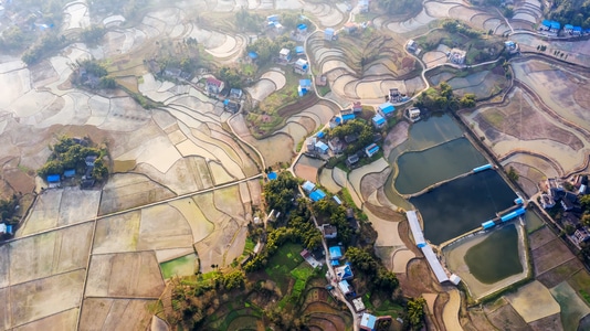 风景-田园风光-风景-乡村-农田 图片素材